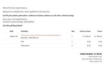 Prodám postel 140x200