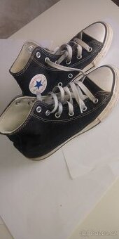 32 EU Converse tenisky kotníkové černé plátěnky