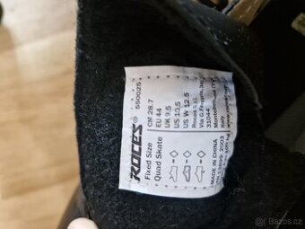 NOVÉ černé quad brusle ROCES Kolossal – vel. 44