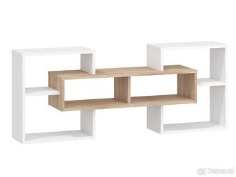 Nástěnná Police - Dub sonoma/bílá