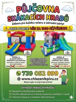 Půjčení skákacího hradu