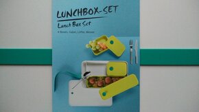 Super kvalitní nová krabice na oběd, obědový box + příbor - 1
