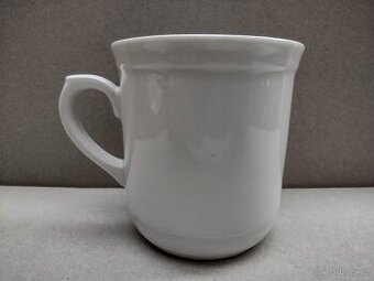 Porcelánový hrnek č.3  bez dekoru, v barvě bílá