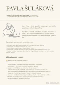 Virtuální asistentka – Celá ČR / online