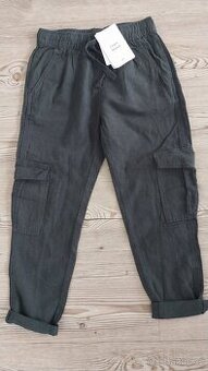 Nově lněné kalhoty H&M, vel. 122