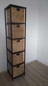 Slaměné koše do regálu