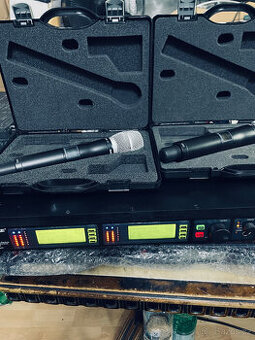 SHURE UR4D -R9-790-865MHz + 2 X UR2 s 2 X kapslí SM86 (jako