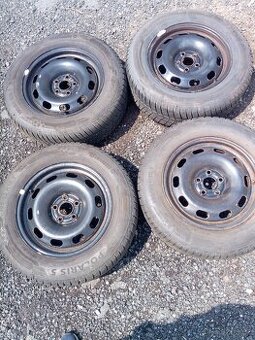 Sada kol 5x100 vč. zim. pneu Barum 195/65 R 15