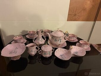 Růžový porcelán-retro