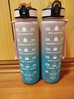 2x holčičí láhev na pití 900ml - 1