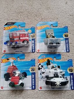Hot wheels optimus Prime, Minecart, snoopy, Disney