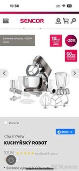Kuchyňský robot Sencor Kitchen 6378BK - 1