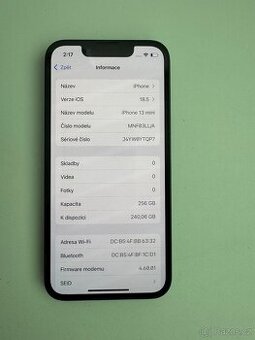 Pekny Apple iPhone 13 Mini 256GB Zeleny