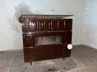 Kamna litinová na tuhá paliva stáložárová - SLEVA
