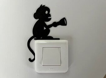 3D dekorace na vypínač – Opička