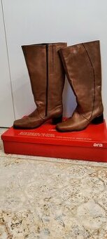 Dámske Kozačky ARA - cognac/hnědá