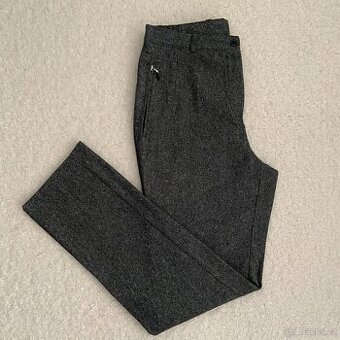 Dámské šedé kalhoty ve vlněném vzhledu C&A vel. 38