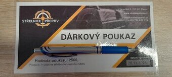 Dárkový poukaz, střelnice Přerov