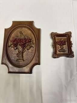 Keramické obrázky s motivem květin