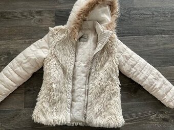 Béžová bunda, kabátek next 140 9-10 let