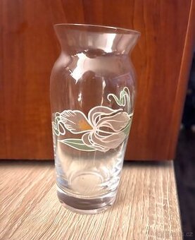 Skleněná váza  – Bohemia Czechoslovakia,