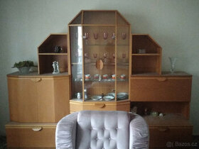 Obývací stěna s osvětlením