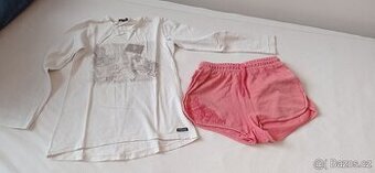 Tričko s dlouhým rukávem + kraťasy (vel. 152)