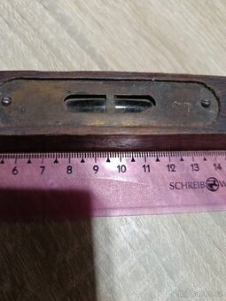 Retro dřevěná vodováha – funkční libela