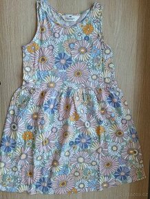 letní šaty na ramínka, vel. 134/140, HM - 1