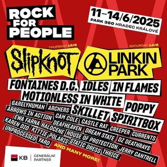 ROCK FOR PEOPLE 12.6 Hradec Králové