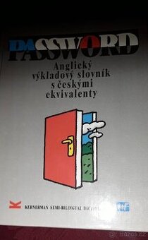 Password - Anglický výkladový slovník s českými ekvivalenty