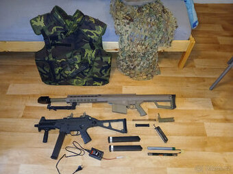 Prodej Airsoft vybavení (M82, UMP + doplňky)
