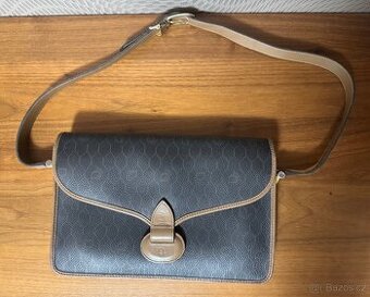 Christian Dior,Vintage Honeycomb Pattern Leather Shoulder Ba