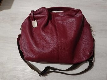 Kožená vínová kabelka Furla