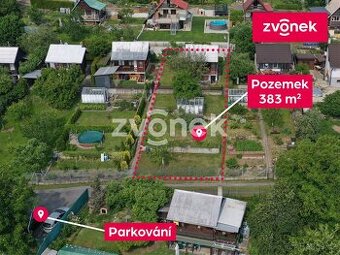 Chata Zlín - Malenovice, velká zahrada 367 m2, skleník