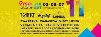 Vysočina Fest 2025 Celofestivalová vstupenka -3-5.7 Jihlva