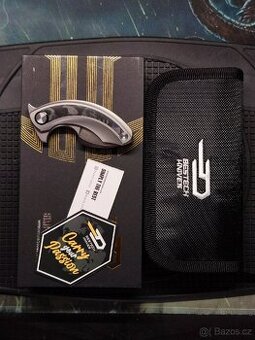 Nůž BESTECH STRELIT ocel M390, střenka titan a carbon - 1