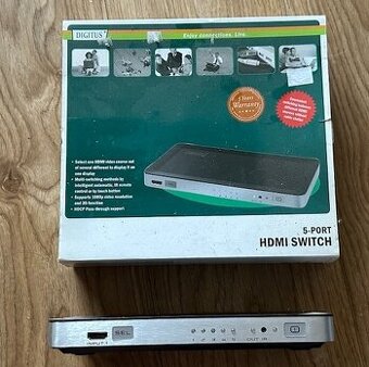 Digitus switch pro 5x HDMI monitory SLEVA 60%výborný stav D