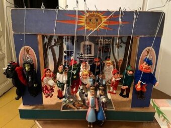 Originální retro loutkové divadlo JAS v krabici