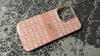 Kryt DKNY na iPhone 14 PRO MAX - Růžovozlatý