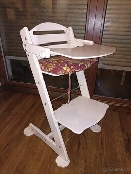 Dětská rostoucí židle Jitro - bílá
