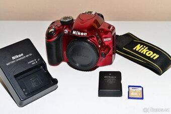 Nikon D3100 RED + příslušenství