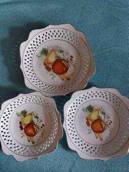 Talíře s motivem ovoce