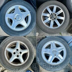 Alu kola 4x100 15 pneu 195/65 R15 sada 4ks Opel