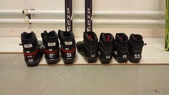 Dětské běžky SALOMON TEAM RACING se 141 cm vc. bot