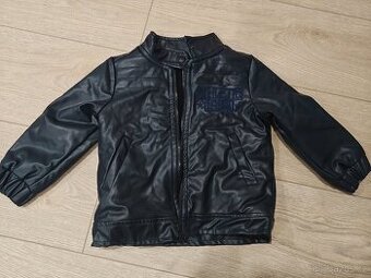 Zateplená kožená bunda