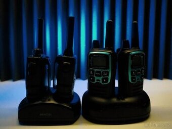 PMR vysílačky – sada 4 ks (Sencor + Midland)