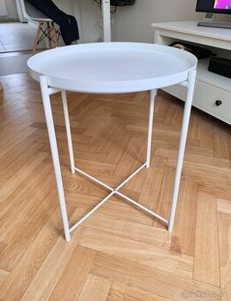 Bílý konferenční stolek kovový stůl XXXLutz