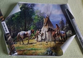 Indiani  30x40 cm plátno tisk
