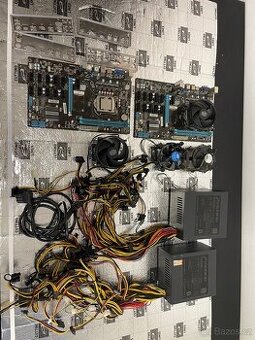 Pc komponenty zdroj deska zakladni dily soucastky